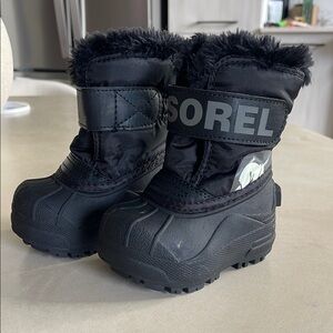 Sorel Black Winter Boots for Kids